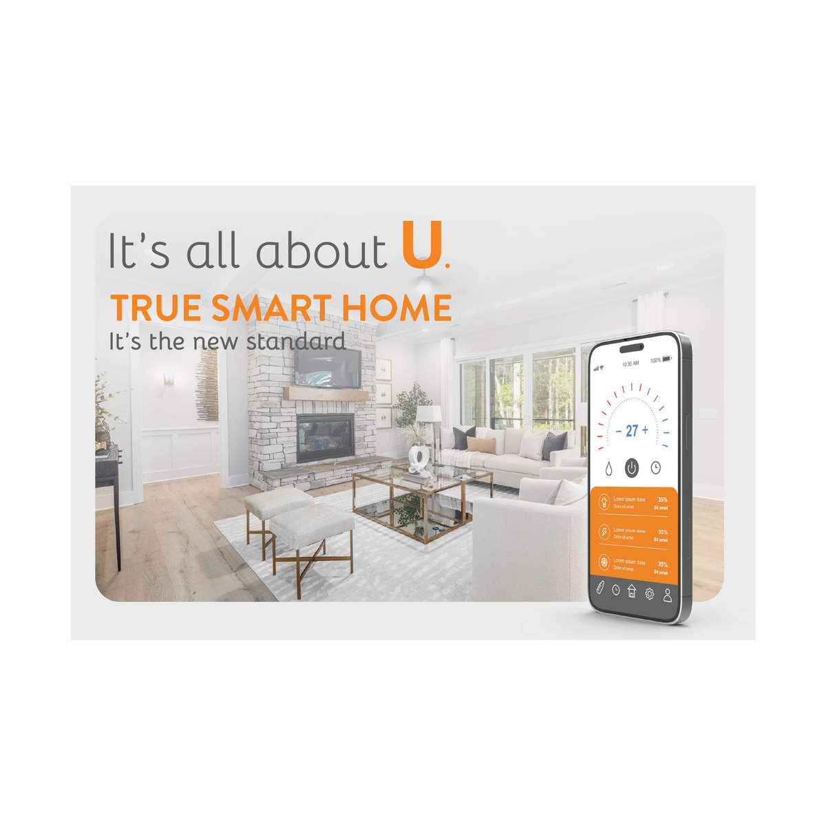 Interior Acrylic Display  "True Smart Home"