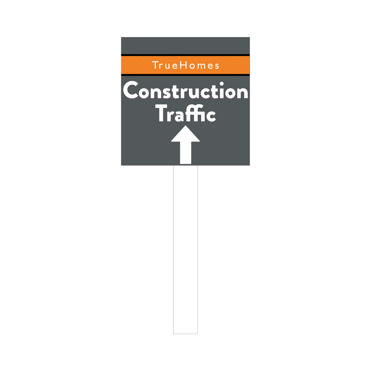Construction Traffic Directional Straight Arrow