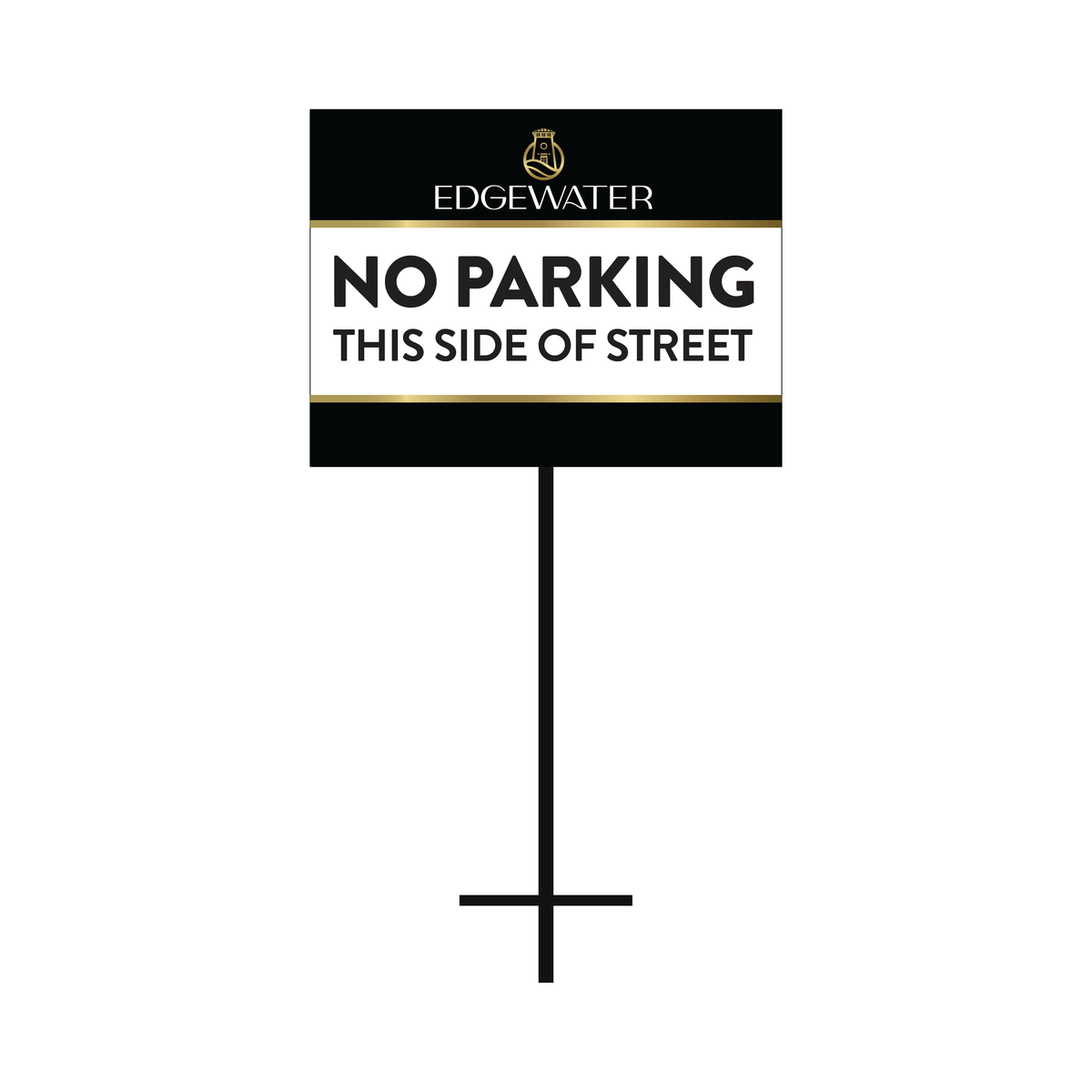 Edgewater – No Parking This Side of Street Sign