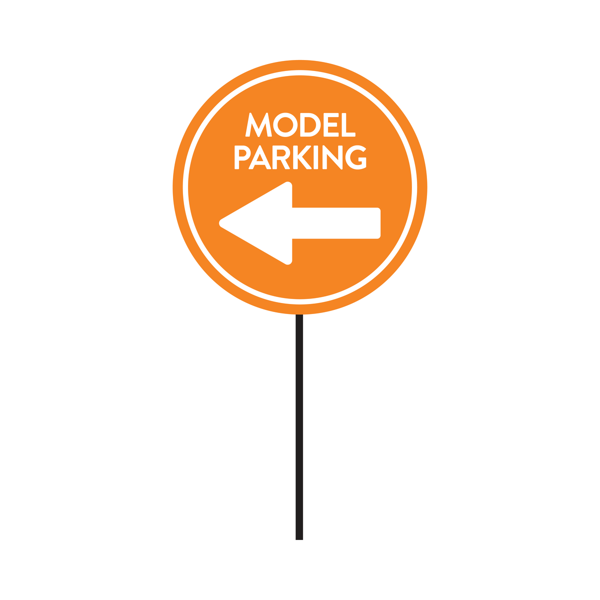 Sales Model Parking Directional - Left Arrow