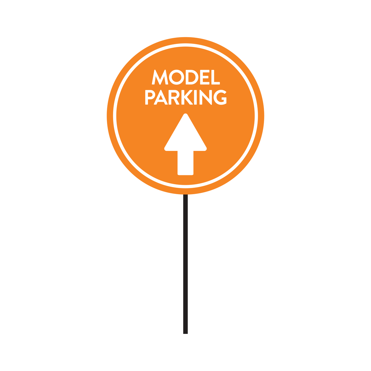 Sales Model Parking Directional - Straight Arrow