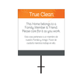 True Clean T-Stake Sign